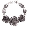 Miao Silver Three Rose Bracelet (China)