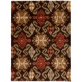 Abbott Ikat Dark Brown Rug (7'10 x 9'10)