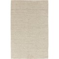 Hand-woven Minnetonka Casual Solid Ivory Wool Rug (3'3 x 5'3)