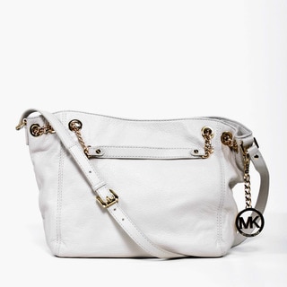 MICHAEL Michael Kors 'Jet Set' Vanilla Leather Chain Tote Bag