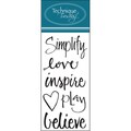 Technique Tuesday Clear Stamps 2"X4"-Simplify