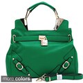 Anais Gvani Fashion Belted Logo Satchel