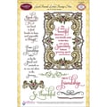 JustRite Stampers 6"X8" Clear Stamp Set-Good Friends Labels Twenty 10pc