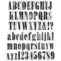 Tim Holtz Large Cling Rubber Stamp Set-Worn Text