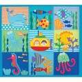 Amanda Blu Embroidered Postbound Album 12"X12"-Sea Life