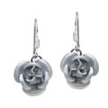 Blooming Roses .925 Sterling Silver Dangle Earrings (Thailand)