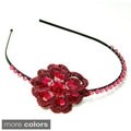Handmade Sequin Flower Headband (India)