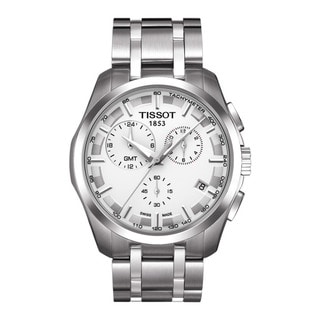 Tissot Men's 'Couturier' GMT Stainless Steel Trend Watch