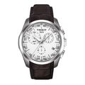 Tissot Men's 'Couturier' Silvertone/ Brown Watch
