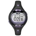 Timex T5K1879J Women's Ironman Pulse Calculator Black/ Purple Resin Watch