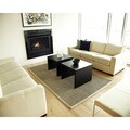 Windjammer Basketweave Seagrass Rug with Khaki Cotton Border (8' x 10')