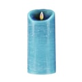 Forever Flame Blue Distressed Finish Flameless Candle