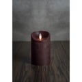 Forever Flame Burgundy Distressed Finish Flameless Candle