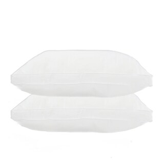 Home Accents Twill Gusseted Down Alternative Jumbo-size Pillow (Set of 2)