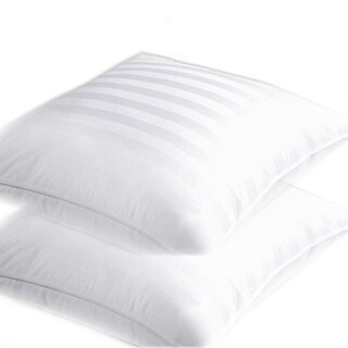 Home Accents Woven Dobby Down Blend Standard-size Pillow with Removable Zipper Cover (Set of 2)