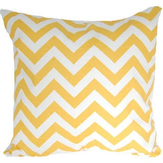 Corn Yellow Designer Zig Zag Chevron Throw Pillow Cover