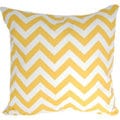 Corn Yellow Designer Zig Zag Chevron Throw Pillow Cover