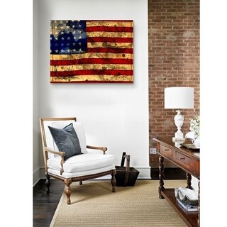 Oliver Gal Artist Co. 'The Flag' Gallery-wrapped Canvas Art