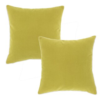 Ono Leaf Green 19-inch Square Accent Throw Pillows (Set of 2)