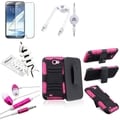 BasAcc Holster/ Protector/ Headset for Samsung Galaxy Note II N7100