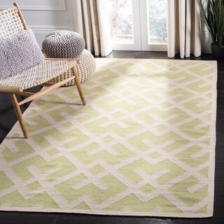 Hand-woven Moroccan Dhurrie Grey Wool Rug (2'6 x 6')