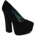 Fahrenheit Women's 'Anne-08' Chunky Heel Platform Pumps