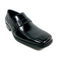 Delli Aldo Men's Square Toe Buckle Vamp Loafers