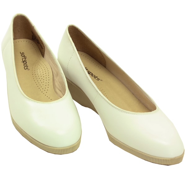 Softspots Women's 'Stephanie' White Leather Comfort Shoes