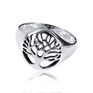 Sterling Silver Flourishing Tree of Life Ring (Thailand)