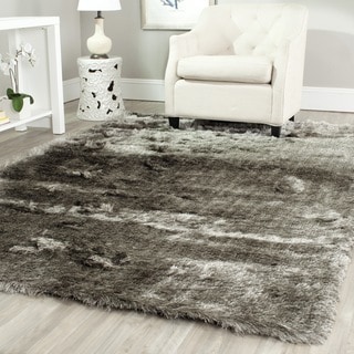Low Price Silken Silver Shag Rug (10' x 14')