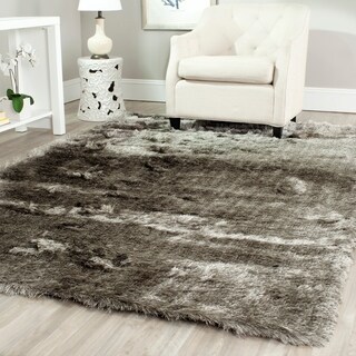 Silken Silver Shag Rug (10' x 14')