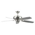 52-Inch Five-Blade Satin Nickel Ceiling Fan