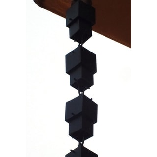 @@@ >  Black Aluminum Flat Multi-cube 8.5-foot Rain Chain