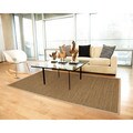 Tidewater Herringbone Seagrass Rug with Khaki Cotton Border (2'6 x 8')