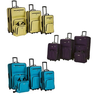 Rockland Fashion Colors 4-piece Expandable Luggage Set