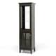 Baxton Studio Nelson Dark Brown Modern Storage Tower