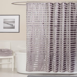 Lush Decor Royal Tide Grey Shower Curtain