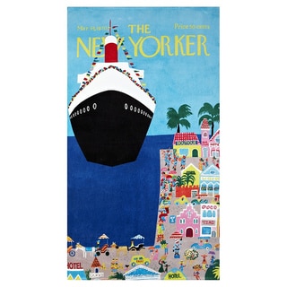 Cruise Ship New Yorker Beach Towel