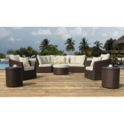Best Shopping Sirio Wicker Resin 8-piece Outdoor Furniture Set