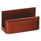 Rolodex Wood Tone Mahogany Business Card Holder