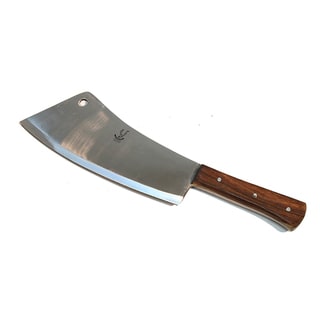 Defender Full Tang Stainless Steel 16-inch Butcher Knife with Wood Handle