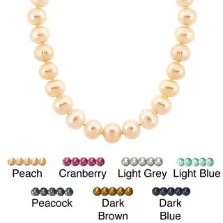 Glitzy Rocks Colored Freshwater Pearl Necklace (8-9 mm)