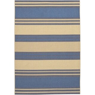 Five Seasons South Padre/ Blue-Cream Area Rug (3'7 x 5'5)
