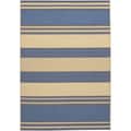 Five Seasons South Padre/ Blue-Cream Area Rug (5'10 x 9'2)