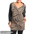 Stanzino Women's Plus Size Geometric Print Tunic