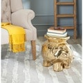 Paradise Elephant Gold Ceramic Garden Stool