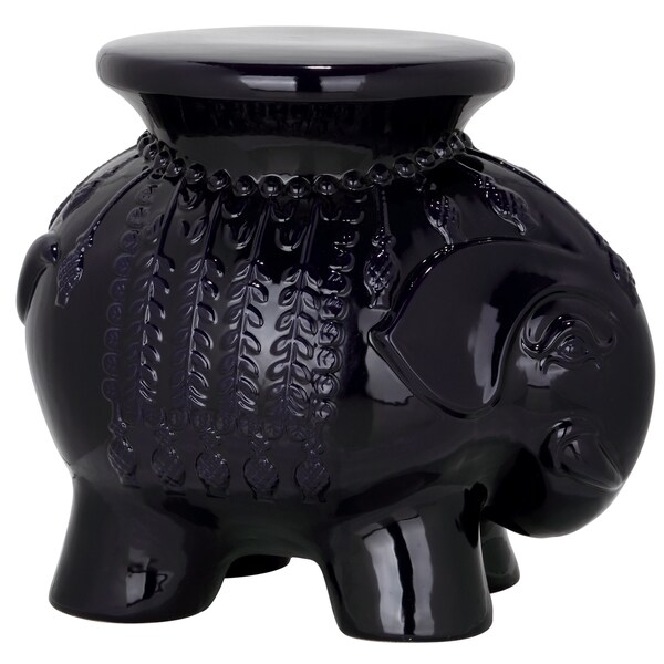 Safavieh Paradise Elephant Silver Ceramic Garden Stool On Popscreen