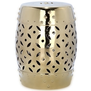 Big Save Safavieh Paradise Harmony Gold Ceramic Garden Stool