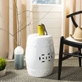 Safavieh Paradise Treasures White Ceramic Garden Stool