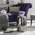 Paradise Treasures Silver Ceramic Garden Stool